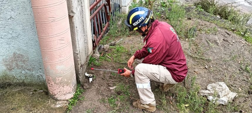 Fuga de gas en la colonia San Isidro Castillotla de Puebla