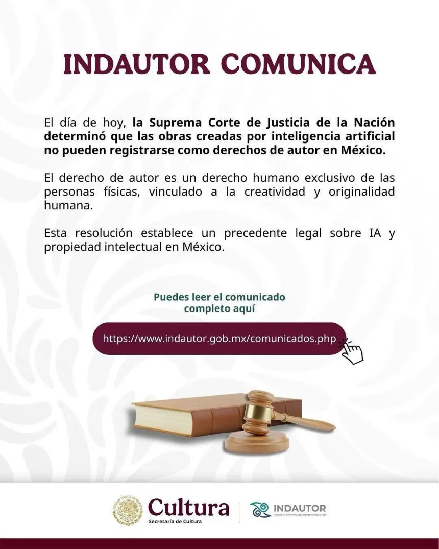 Solo las Personas Físicas Podrán Registrar Obras: Suprema Corte Define Alcance de Derechos de Autor