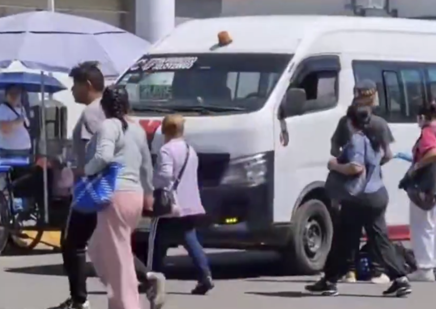 Nuevo accidente de transporte público en Puebla deja a ciclista lesionado