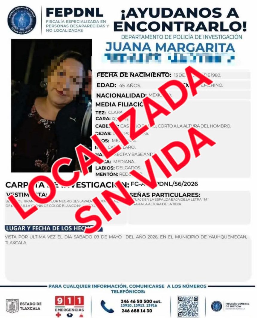 Localizan sin vida a conductora de plataforma tras 11 días de búsqueda