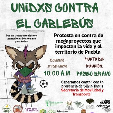 HJGOK88X0AAJJSt Movilizaciones contra el Cablebús en Puebla muestran baja participación ciudadana pese a activismo digital