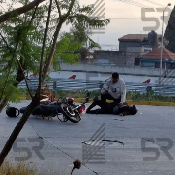 Dos oficiales resultan lesionados tras ser atropellados en la Autopista Puebla-Orizaba este miércoles