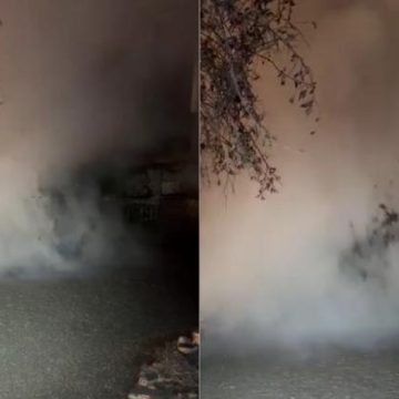 principal_geiser Géiser sorprende a habitantes de Ixtlán, Michoacán, al surgir en el patio de una vivienda