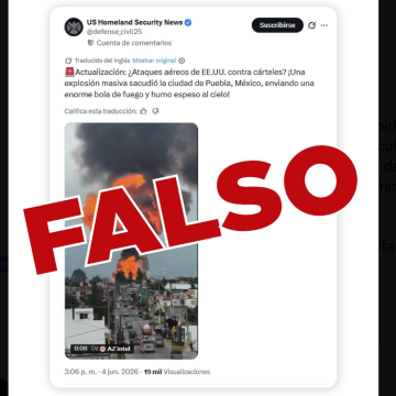 Falso que Estados Unidos esté atacando a México: gobierno de Puebla aclara explosión en Tepeaca