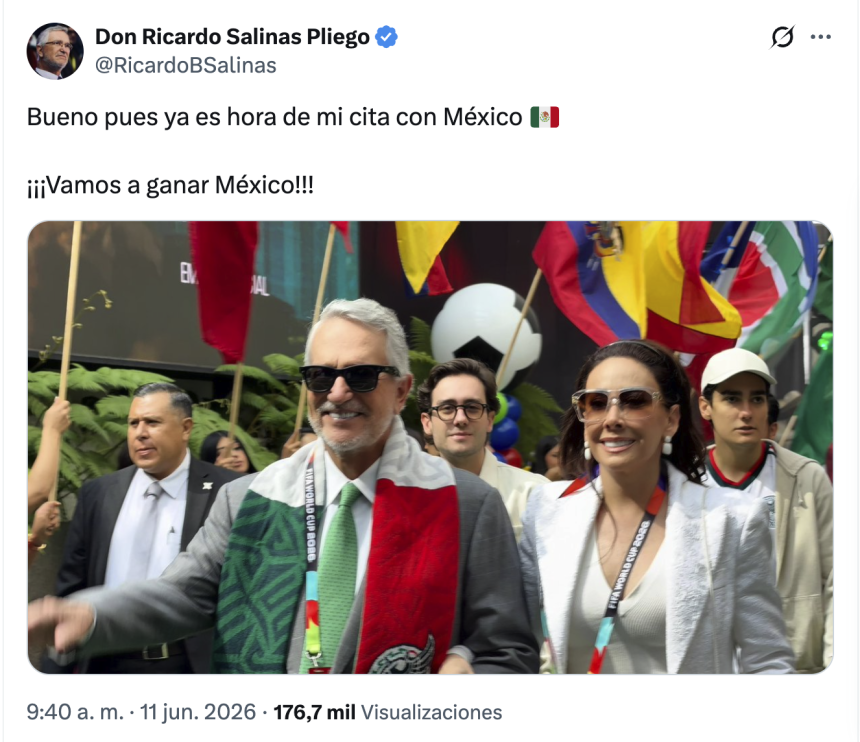 Captura-de-pantalla-2026-06-11-a-las-11.38.34-a.m Ricardo Salinas Pliego asiste a inauguración de la Copa 2026 en el Estadio Azteca pese a críticas de Claudia Sheinbaum