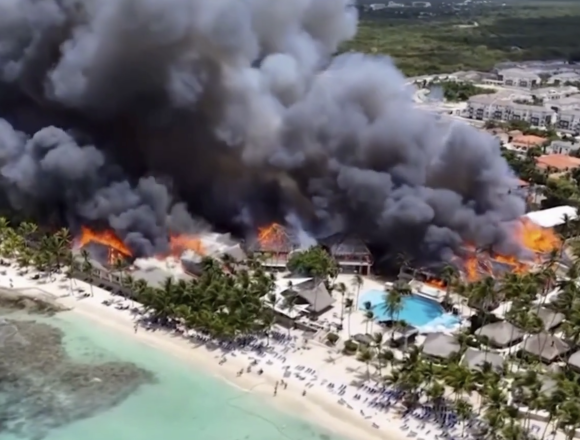 Incendio en resort de Bayahibe, República Dominicana, deja una mujer muerta y 1,700 evacuados