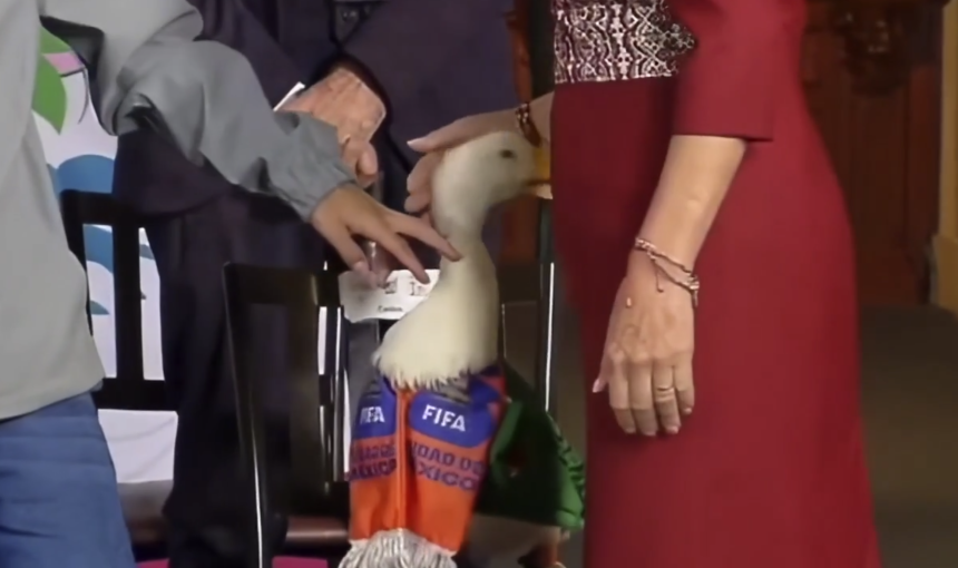 Video del Pato Merlín atacando a la presidenta Sheinbaum se vuelve viral en redes sociales