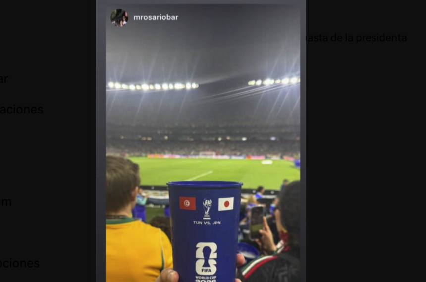 Hija del exgobernador Miguel Barbosa Huerta asiste a partido del Mundial en Monterrey