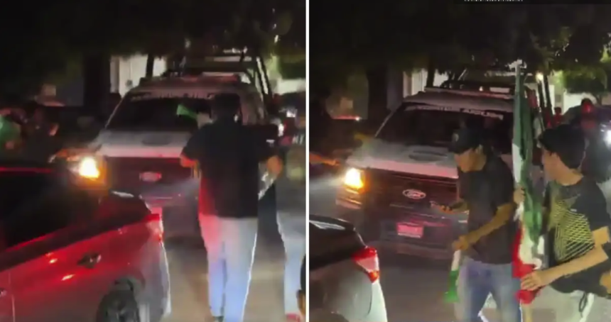 Policías de Apatzingán dispersan a aficionados con disparos durante festejos del Mundial