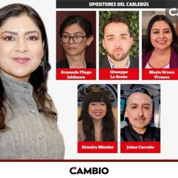 Claudia-Rivera-Vivanco-y-el-grupo-de-opositores-al-Cablebus Alfiles de la ex alcaldesa Claudia Rivera detrás de ataques contra el Cablebús en Puebla