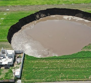 default El socavón de Zacatepec en Puebla continúa creciendo cinco años después de su formación