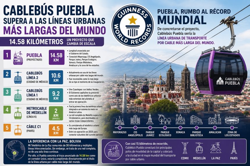 d1738ccbd6870dda1c1e7320d81eb2050dc47be49ec8e6e96c989669ad4aec0d Cablebús Puebla alcanzará récord Guinness como la línea urbana por cable más larga del mundo