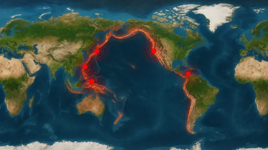 Cinco terremotos sacuden el Cinturón de Fuego del Pacífico en menos de 24 horas, sin riesgo para México