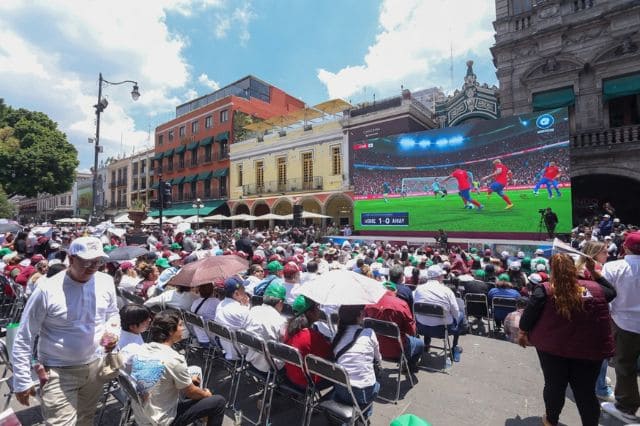 Zócalo de Puebla contará con fan zone gratuita para el Mundial 2026