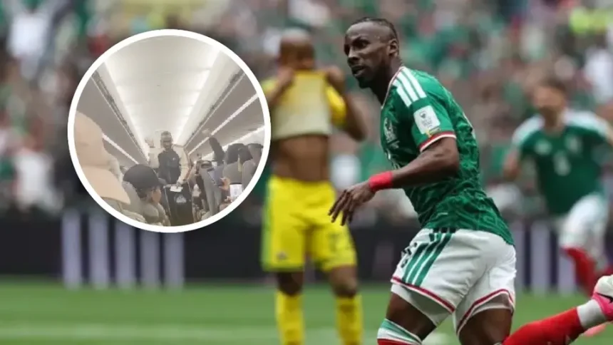 92cd7e6b-c4aa-4f66-8515-67b0cac41a82 Julián Quiñones es ovacionado por pasajeros en vuelo comercial tras Mundial 2026