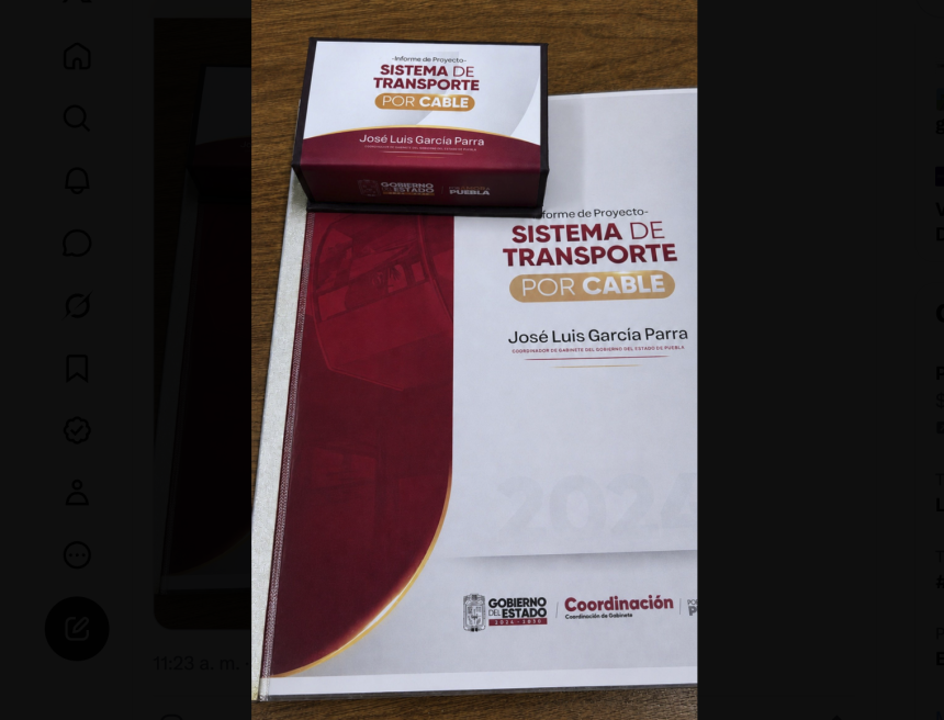 Gobierno de Puebla entrega informe sobre avance del Cablebús al Congreso estatal