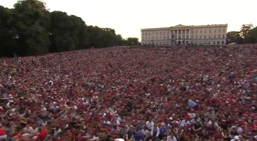 Más de 200 mil personas reciben a la selección de Noruega en Oslo tras el Mundial 2026