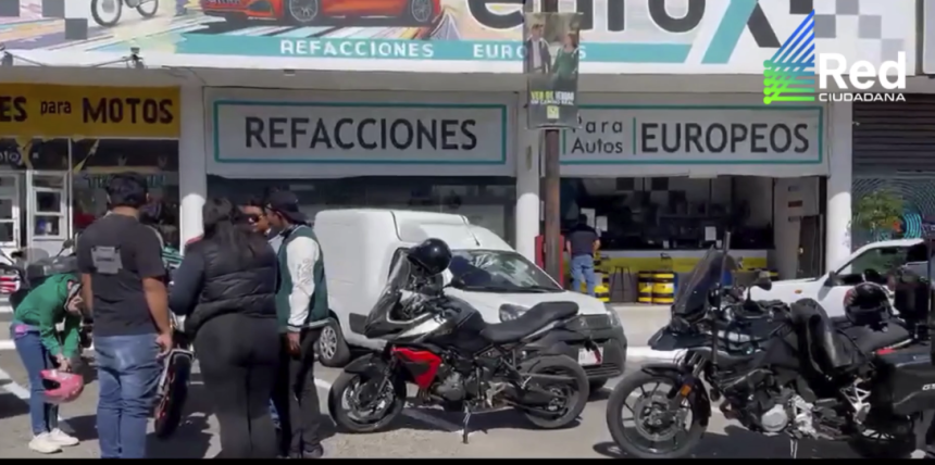 Motociclistas protestan en Puebla contra la Ley Casco y exigen diálogo con autoridades