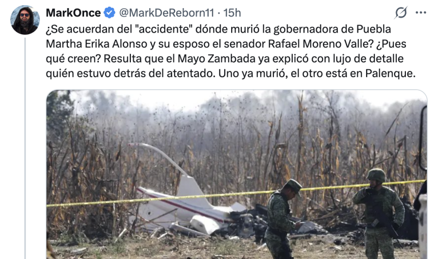 Reviven teorías sobre la muerte de Martha Erika Alonso y Rafael Moreno Valle; no hay evidencia que las respalde
