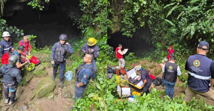 Búsqueda de padre e hijas desaparecidos en la Gruta de Chichicazapa continúa a 1,000 metros de profundidad