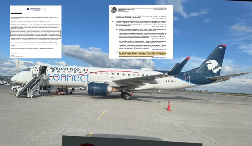 Aeroméxico cancela vuelo tras 14 horas de espera en Querétaro; familia con bebé medicado regresa por carretera
